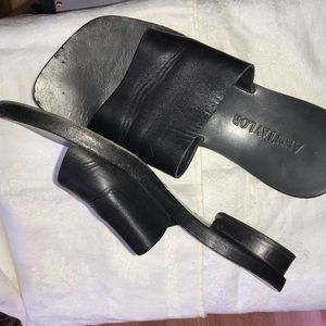 Ann Taylor slide sandal, black, 7.5